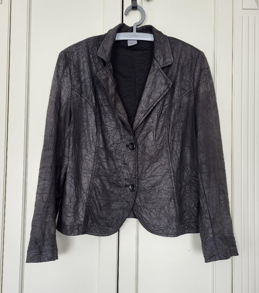 Tence blazer, jasje, zwart, crêpe stof, maat 44, Kleding | Dames, Zwart, Ophalen of Verzenden, Zo goed als nieuw, Jasje