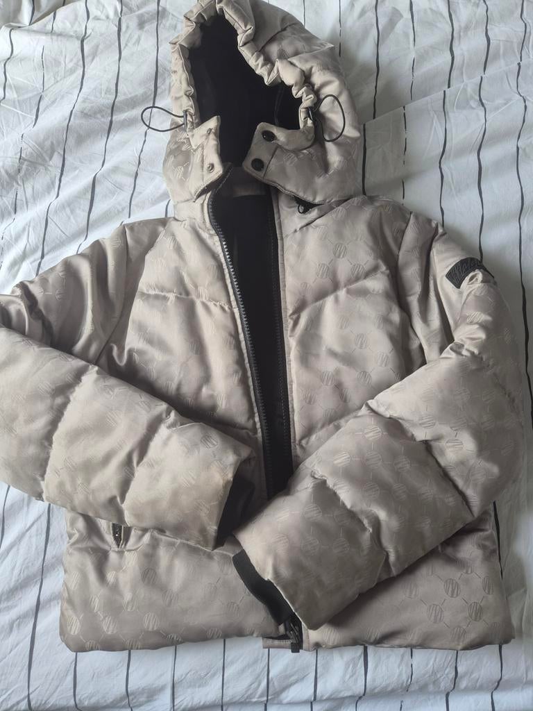 Malelions Puffer Jacket - Beige - Maat S, Malelions, Beige, Ophalen of Verzenden, Zo goed als nieuw