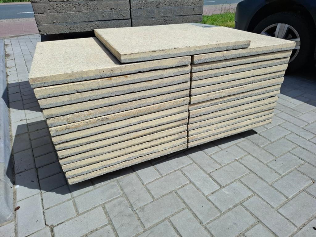 9,5m2 60x60 terrastegels, Tuin en Terras, Tegels en Klinkers, Gebruikt, Beton, Terrastegels, 5 tot 10 m²