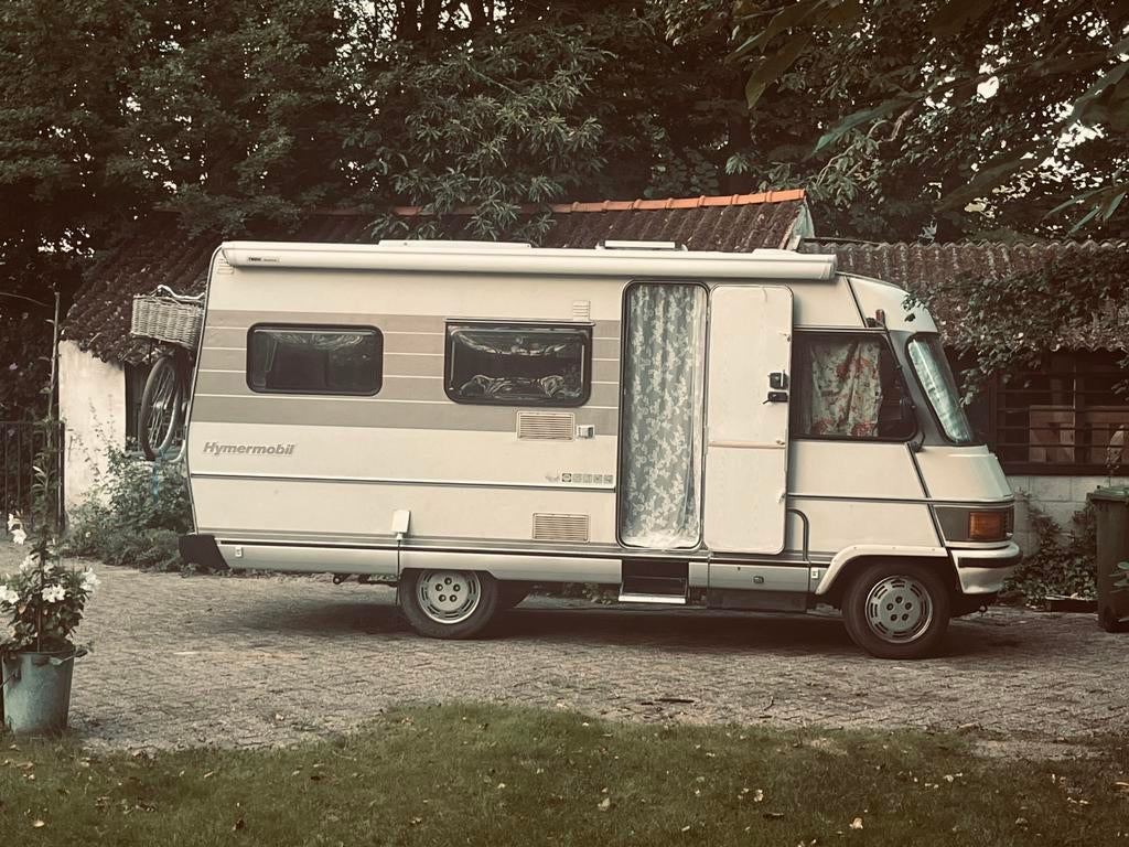Klassieke Hymer 2.5 TD (1989) –Betrouwbare en in Topstaat, Integraal, Ringverwarming, Fiat, Luifel