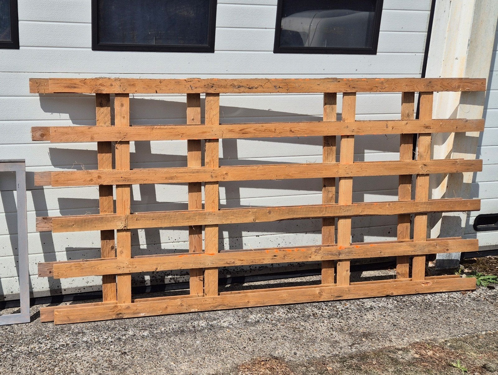 Hek hekwerk afrastering hout 2x