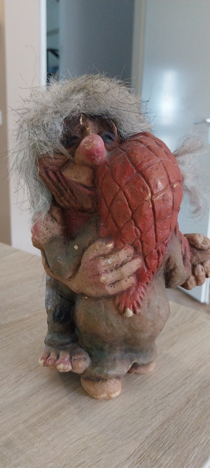 Vintage Noorse Troll Figuur - Verzamelobject, Ophalen of Verzenden, Gebruikt