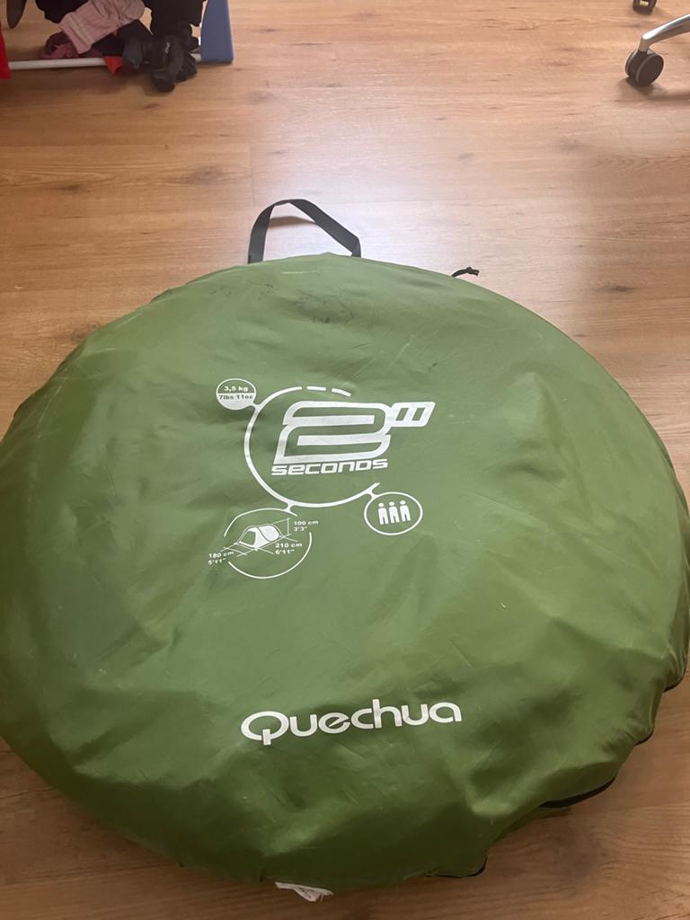 Quechua 2 Seconds tent - 3 personen, Caravans en Kamperen, Tenten, Ophalen of Verzenden, Gebruikt, Tot en met 3
