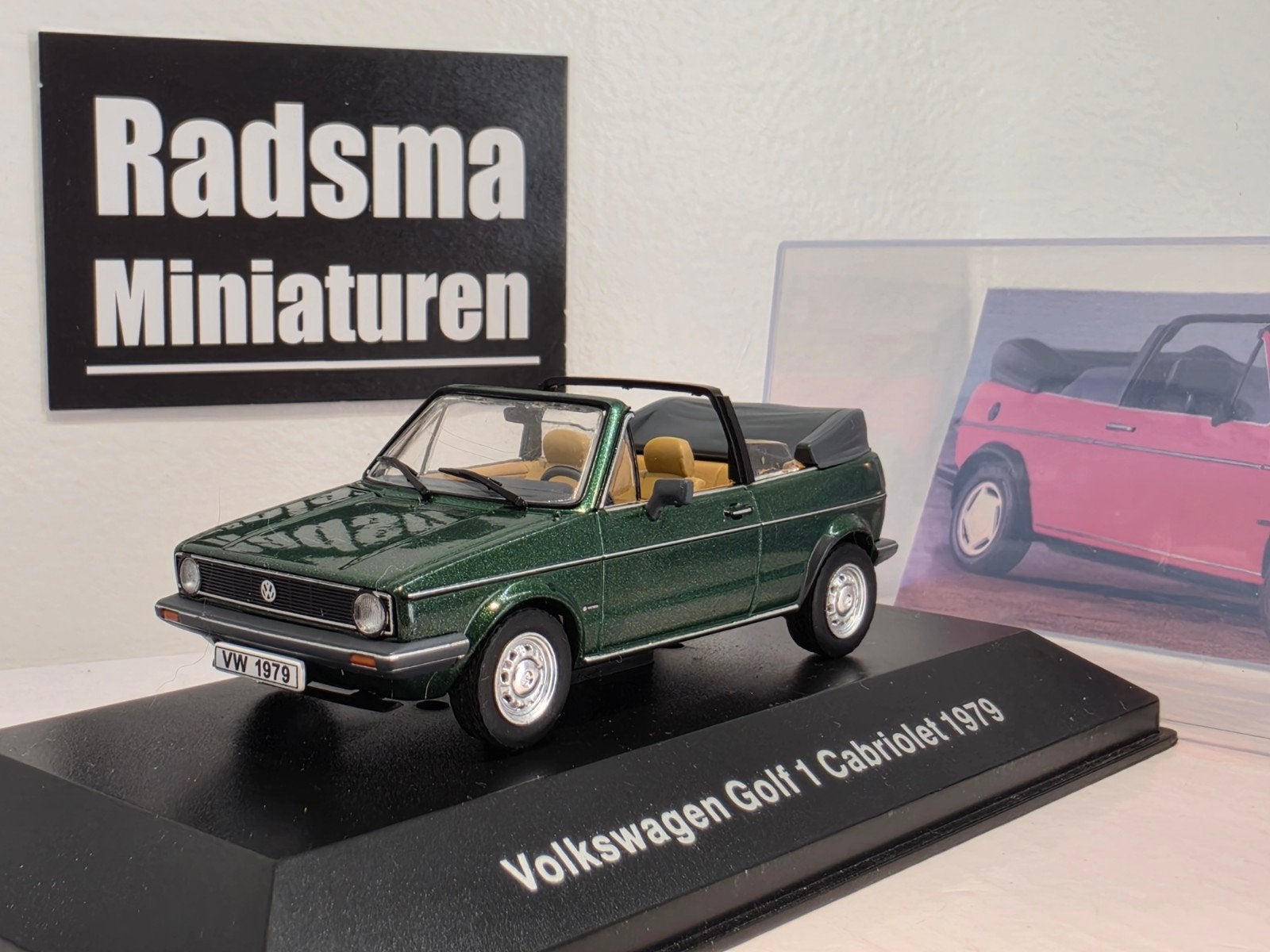 Volkswagen golf Mk1 Cabriolet - 1:43 Ixo/Altaya, Hobby en Vrije tijd, Modelauto's | 1:43, Overige merken, Auto, Ophalen of Verzenden