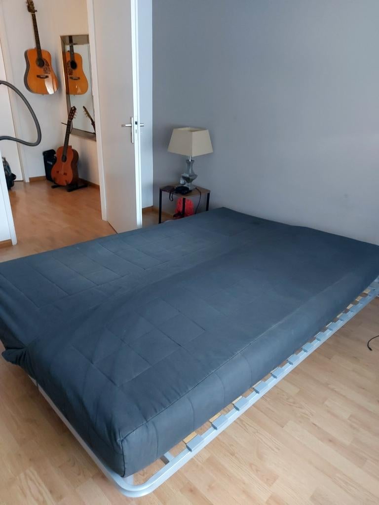 Zitslaapbank, Ophalen of Verzenden, Gebruikt, Tweepersoons, Blauw
