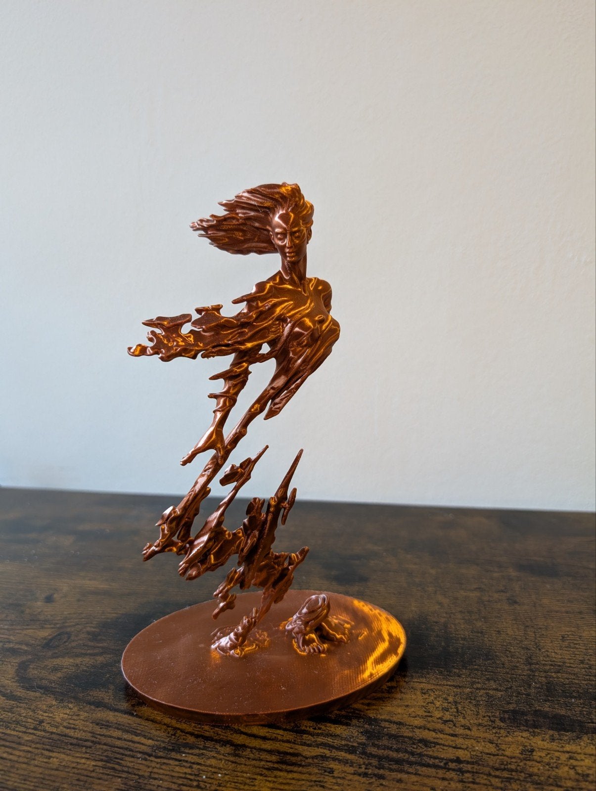 Uniek 3D Beeld – Zwevende Vrouw / Wind Spirit, Buste, Kunststof, Ophalen of Verzenden, Handgemaakt