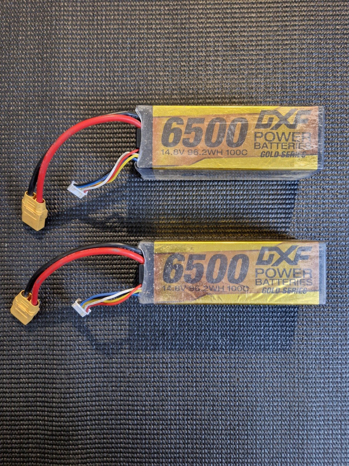 2x dxf 4s lipo 6500mah 100c, Hobby en Vrije tijd, Ophalen of Verzenden, Gebruikt