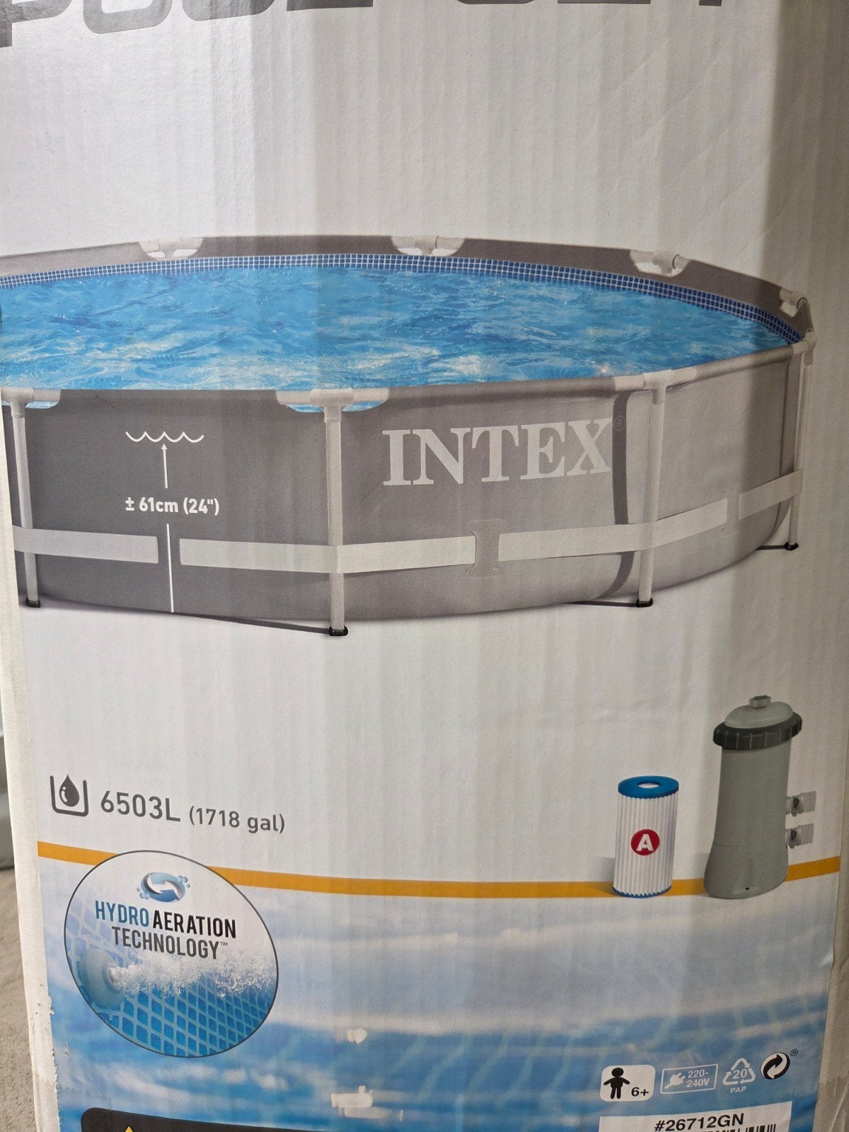 Intex Prism Frame Premium Pool Set - 3.66m x 76cm, Ophalen, Minder dan 80 cm, Rond, 300 cm of meer