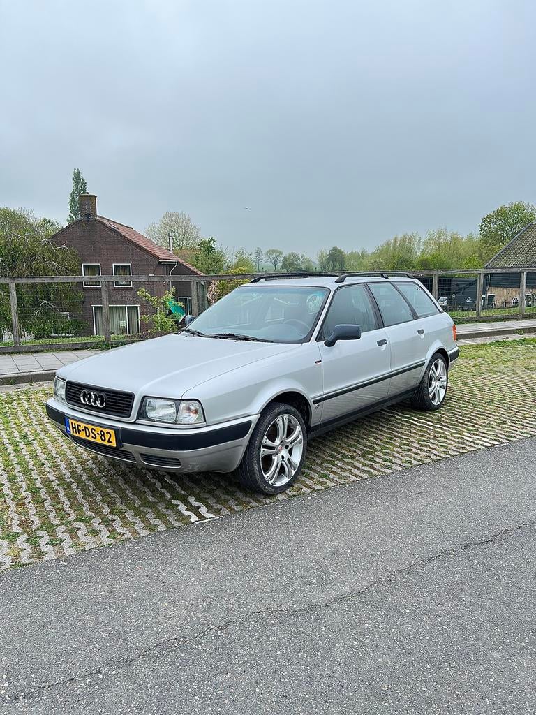 Audi 80 2.0 S Avant 66KW E2 1993 Grijs, Auto's, Voorwielaandrijving, 4 cilinders, 1984 cc, 593 kg