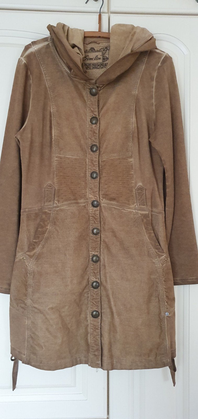 Simclan lange jas/vest met opstaande kraag en knopen -, Kleding | Dames, Simclan, Overige kleuren, Maat 42/44 (L), Ophalen of Verzenden