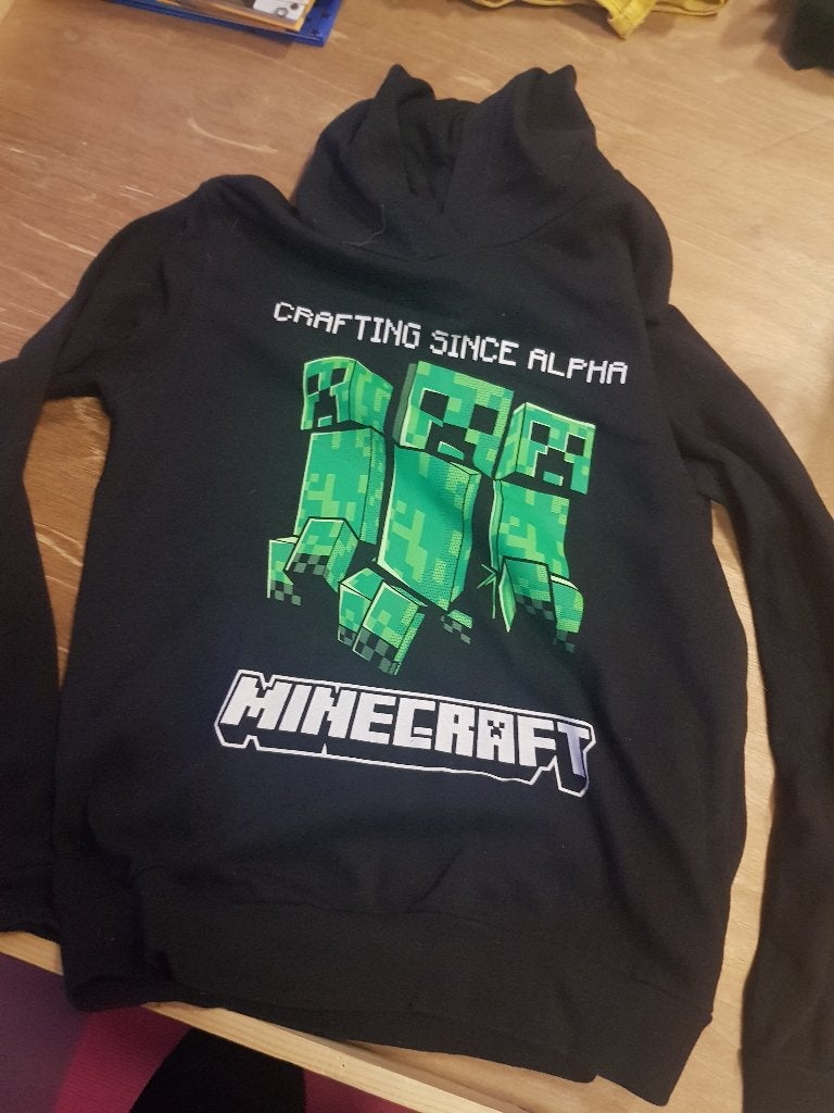 Minecraft Hoodie - maat 146/152, Ophalen, Gebruikt, Jongen, Trui of Vest