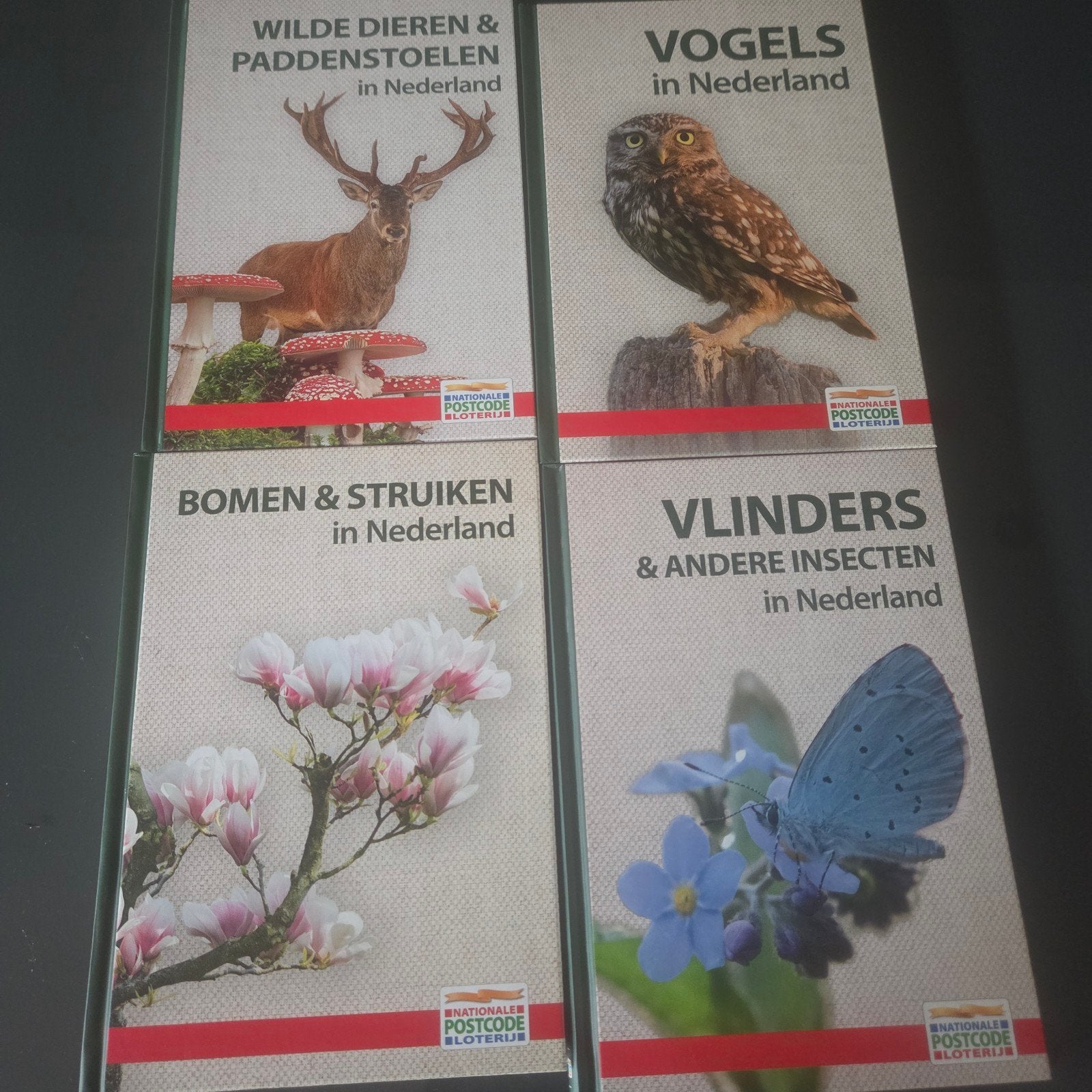 Natuurboekjes Nederland: Dieren, Vogels, Bomen, Vlindersd, Ophalen of Verzenden, Zo goed als nieuw, Natuur algemeen, Nationale Postcode Loterij