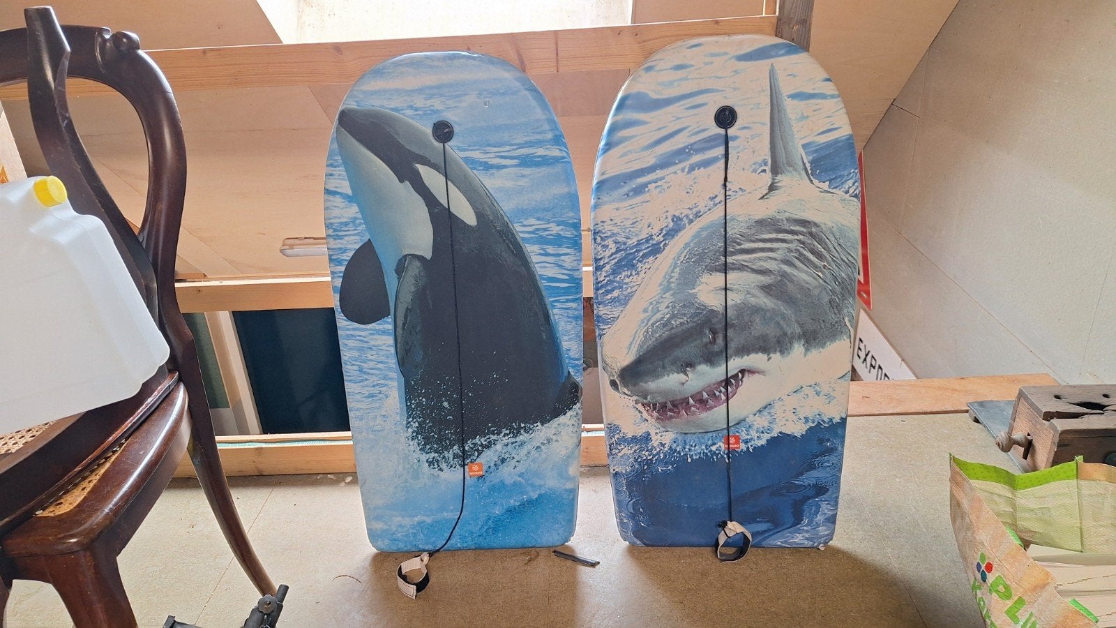 2 Bodyboards - Orca & Haai - Veel zwemplezier!, Watersport en Boten, Golfsurfen, Ophalen, Gebruikt