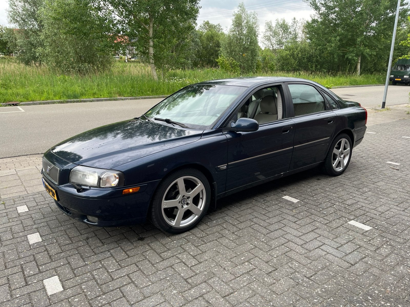 Volvo S80 2.9 T6 AUT 2003 Blauw, Auto's, 1800 kg, Blauw, 2922 cc, Origineel Nederlands