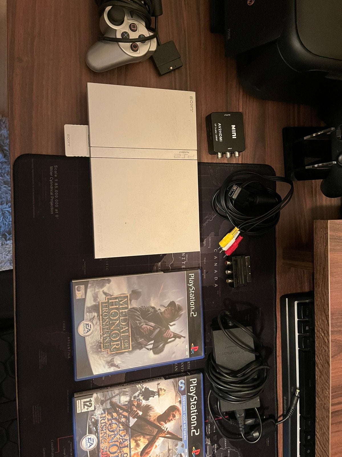 Ps2 slim, Spelcomputers en Games, Spelcomputers | Sony PlayStation 2, Ophalen, Gebruikt, Met games, Met 1 controller