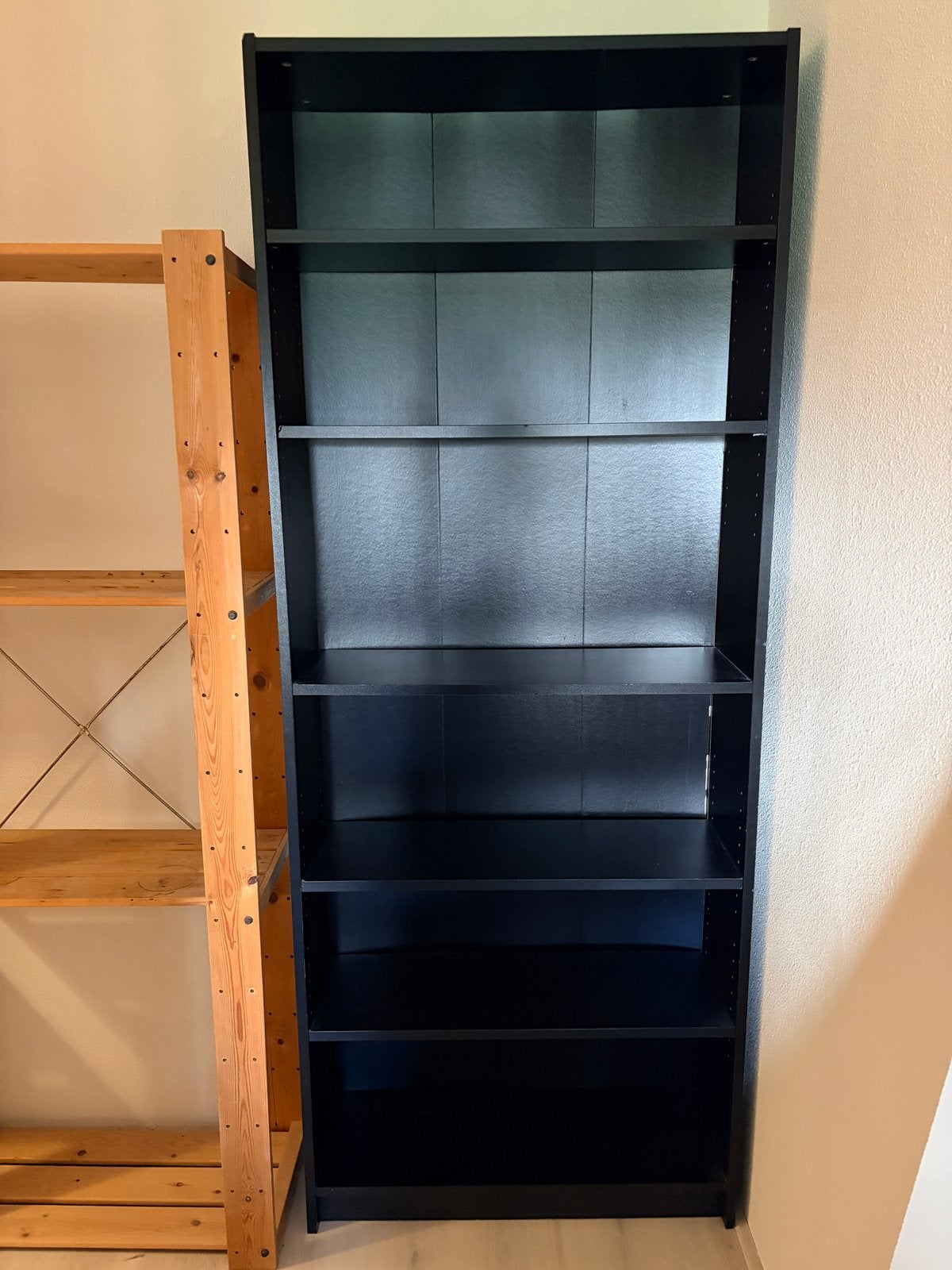 Zwarte Billy Boekenkast IKEA, Ophalen, Met plank(en), Gebruikt, 200 cm of meer