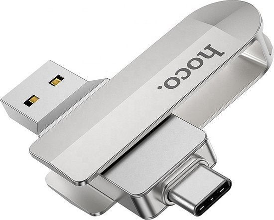 hoco USB-C & USB 3.0 Stick 2 in 1 128GB Zilver (USB-stick), Hoco 1, Info@hoco.nl, Nieuw, Ophalen of Verzenden
