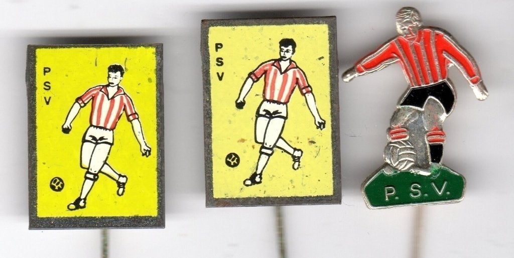 3 speldjes PSV EINDHOVEN VOETBAL (A7), Ophalen of Verzenden, Gebruikt, Overige onderwerpen