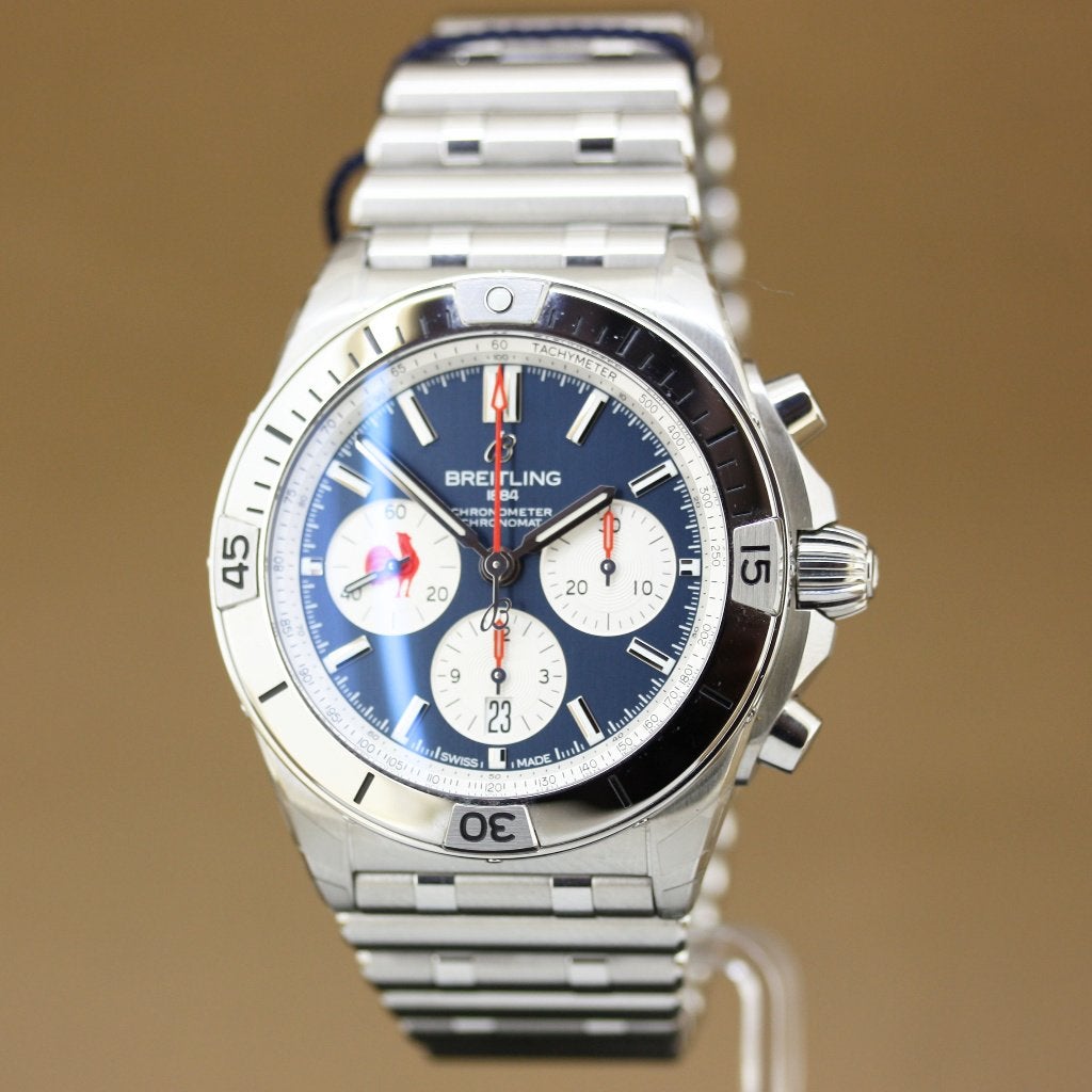 Breitling Chronomat B01 42 – Six Nations Ref. AB0134, Staal, Staal, Breitling, Polshorloge