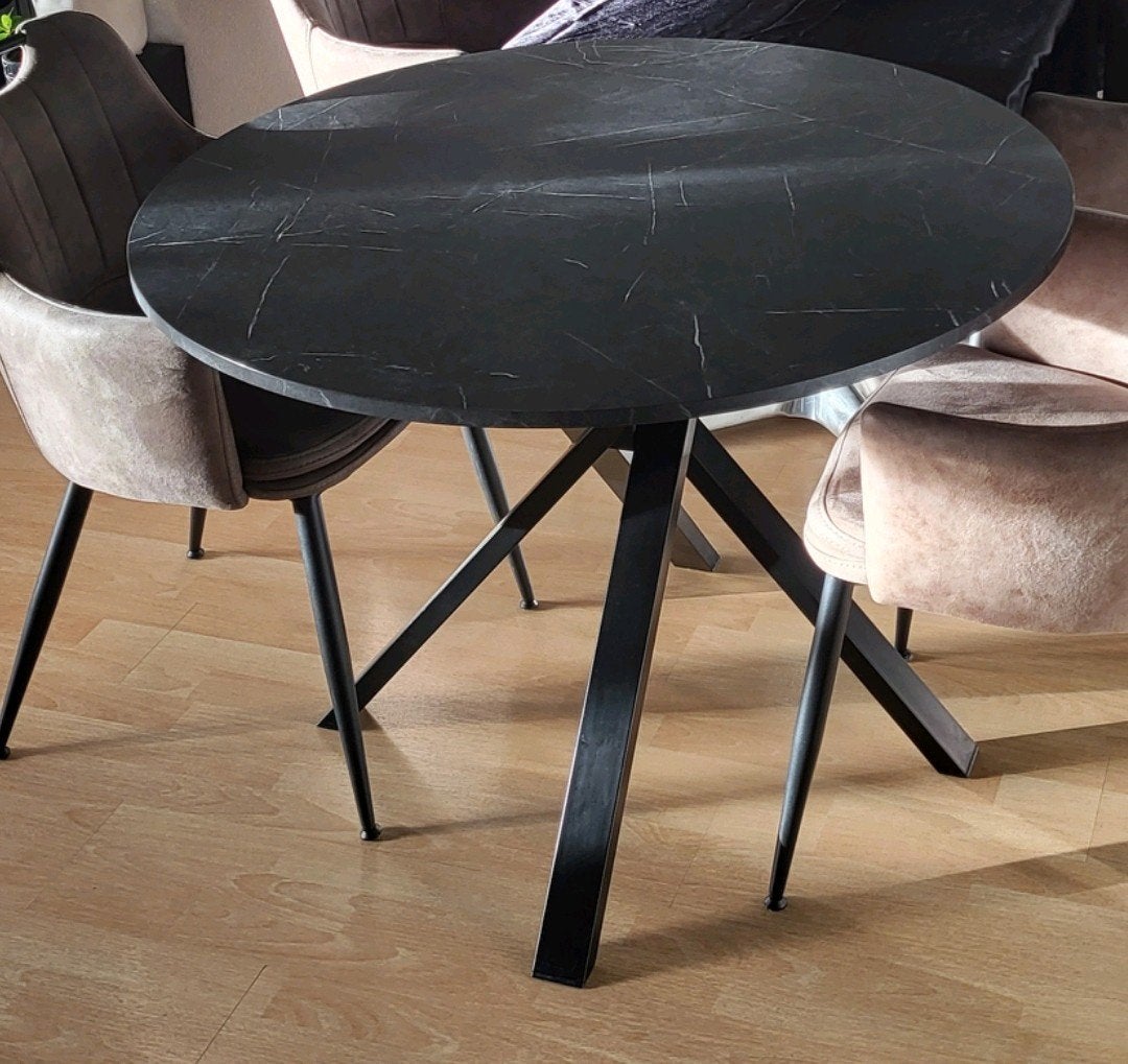 IKEA Mariedamm ronde eettafel, Huis en Inrichting, Ophalen, Overige materialen, Rond, Zo goed als nieuw