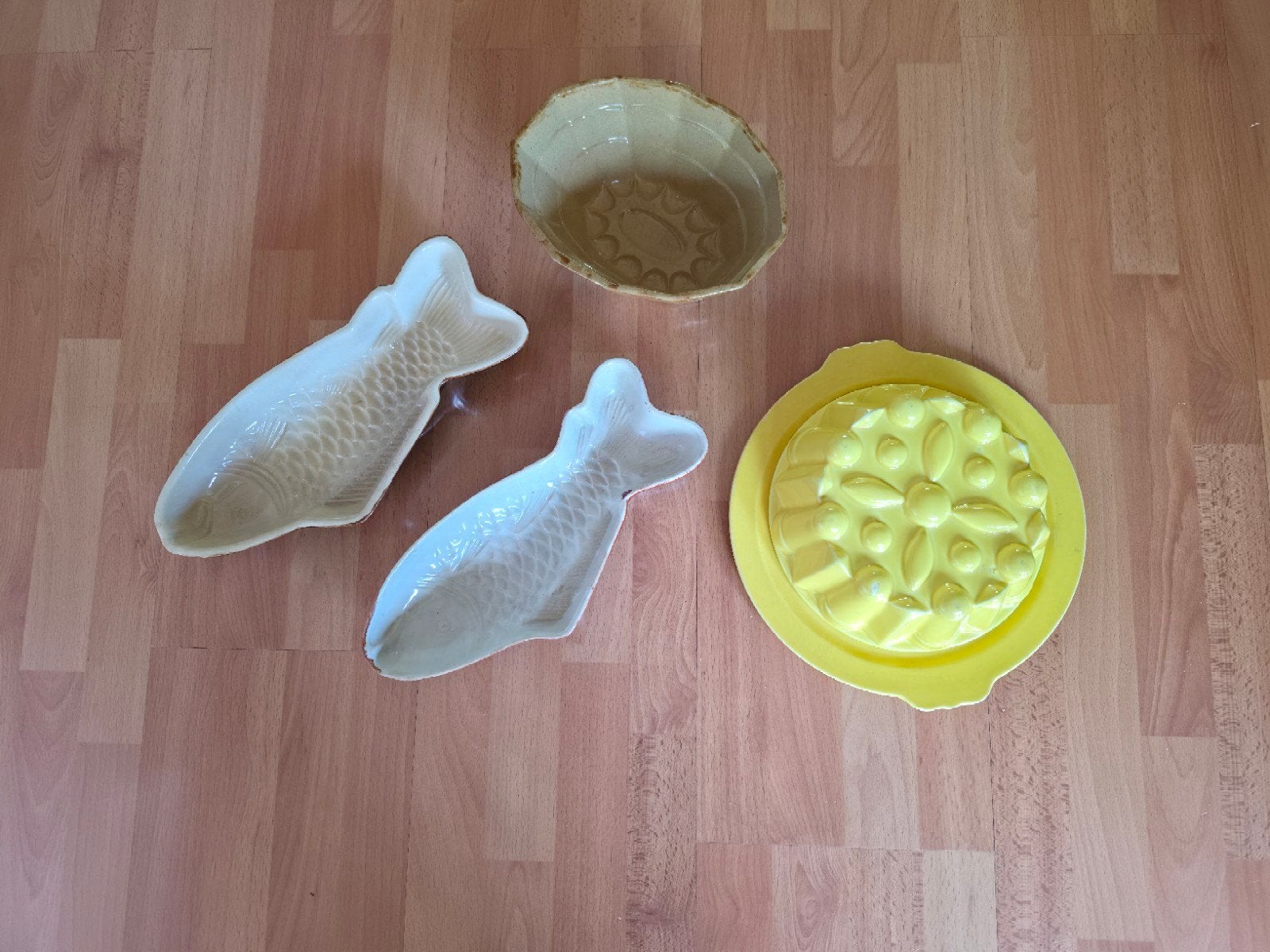 Vintage puddingvormen, Ophalen