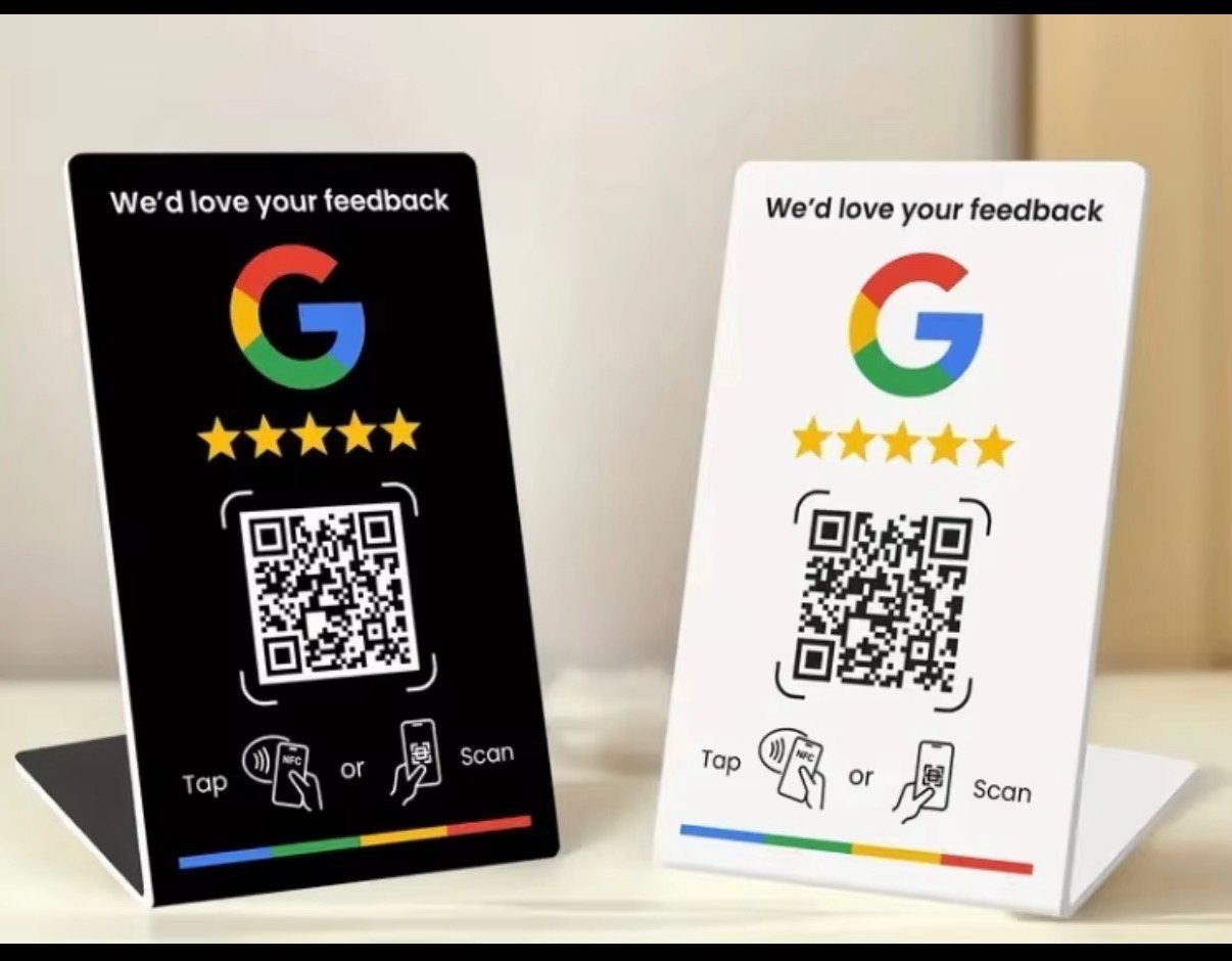 Google Review Display Standaard met NFC/QR-code, Ophalen of Verzenden