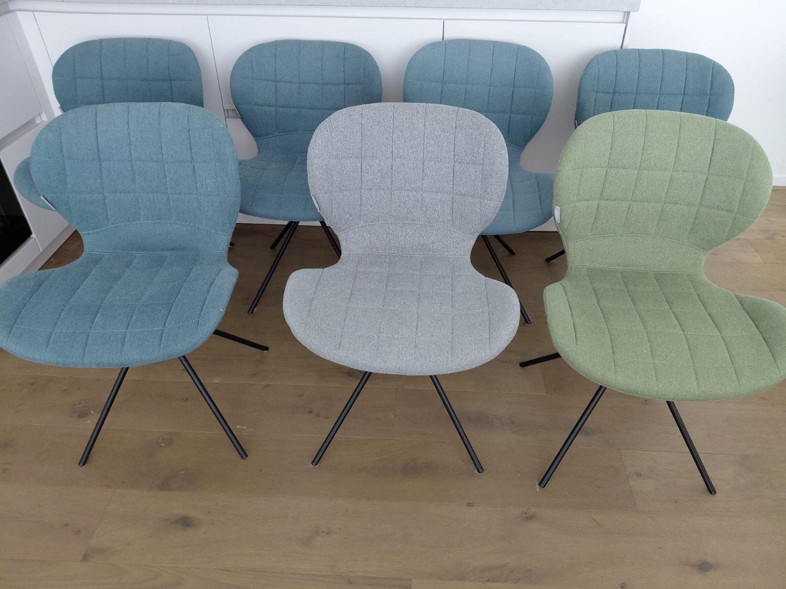 Zuiver eettafelstoelen, Huis en Inrichting, Stoelen, Ophalen, Blauw