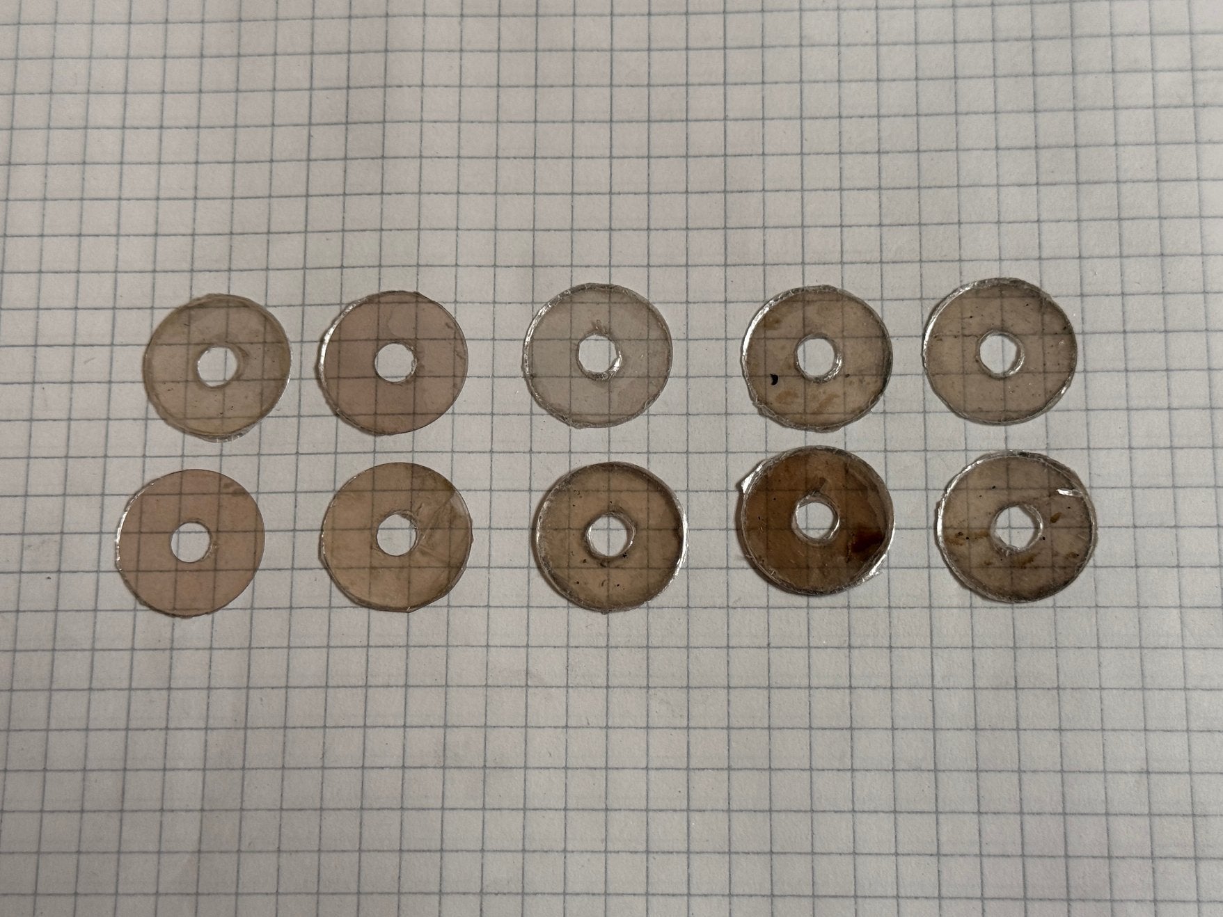 Mica isolator rond 20mm 5mm gat per 10 stuks, Nieuw, Ophalen of Verzenden, Nvt, Nvt