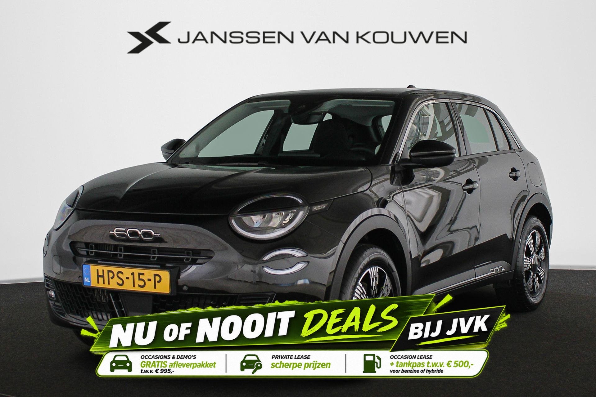 Fiat 600 1.2 Hybrid Urban Stoelverwarming Camera Keyless Car, Auto's, Stof, Gebruikt, 1199 cc, 620 kg