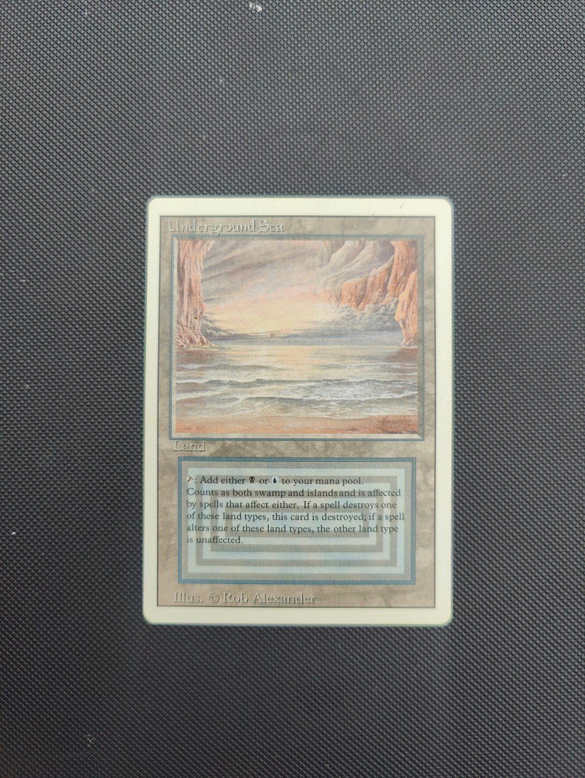 magic the gathering - underground sea revised dual land, Verzenden, Zo goed als nieuw