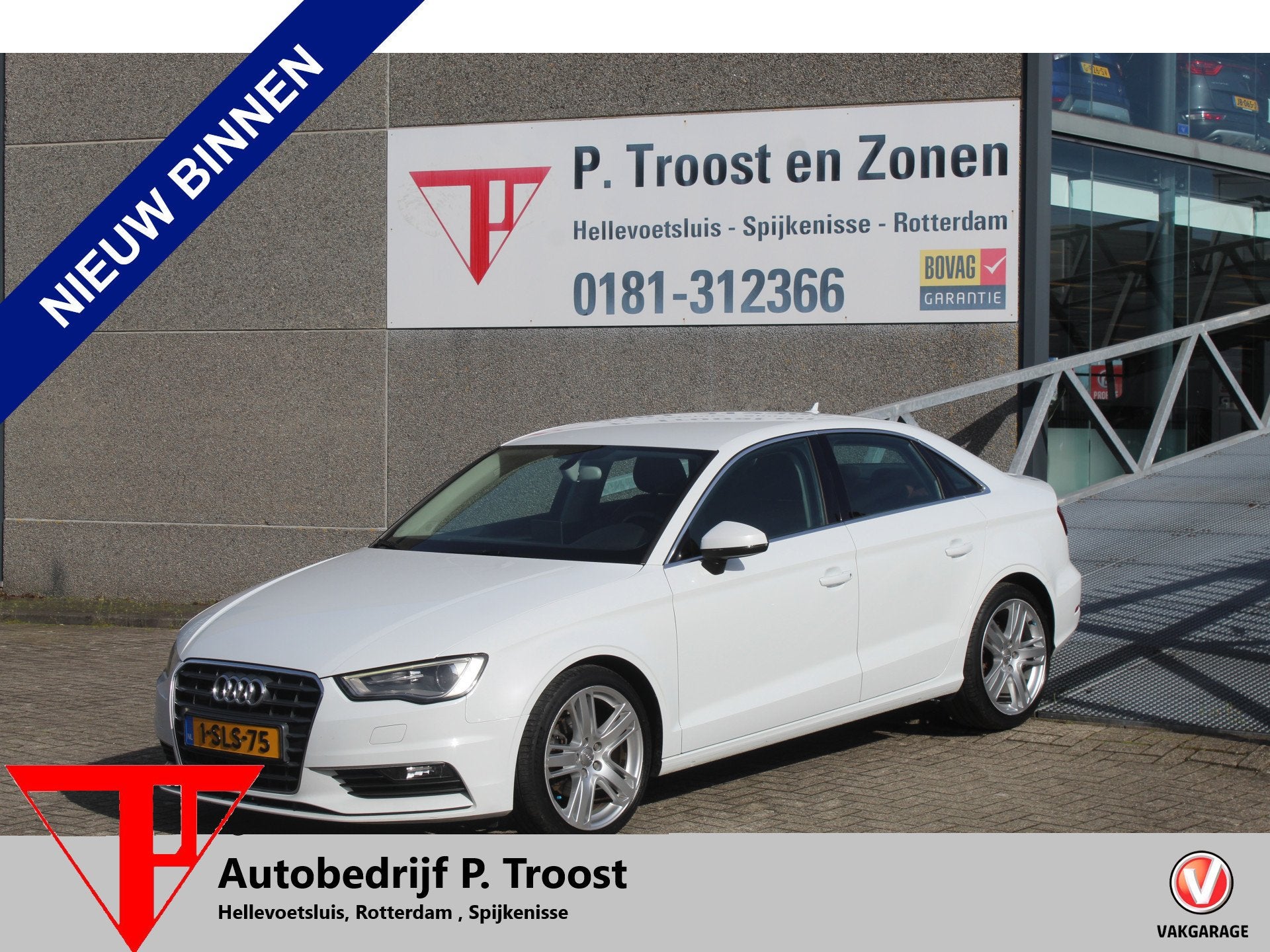 Audi A3 Limousine 1.4 TFSI CoD NL auto/Automaat/Lederen bekl, Auto's, 12 maanden, Gebruikt, 4 cilinders, Wit