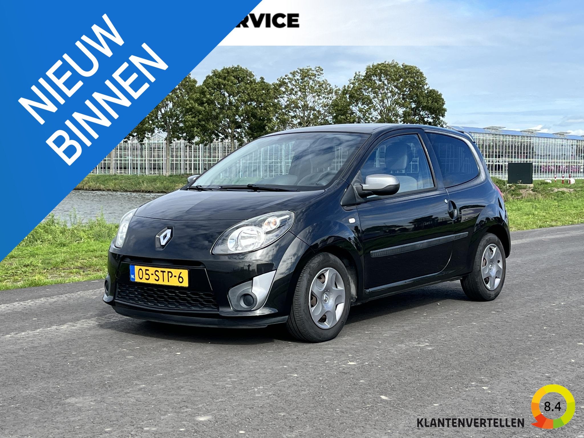 Renault Twingo 1.2-16V Collection Airco, radio, Gebruikt, 4 cilinders, 4 stoelen, Zwart