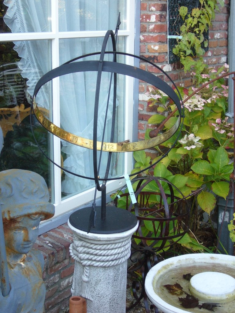Zonnewijzer ster, gietijzer en meer zonnewijzers De Evenaar, Tuin en Terras, Zonnewijzers, Ophalen