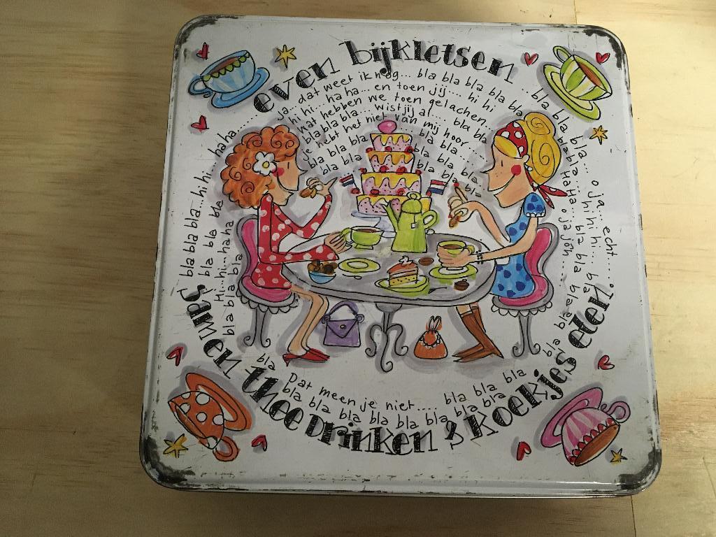 blik Blond Amsterdam even bijkletsen, Verzenden, Overige