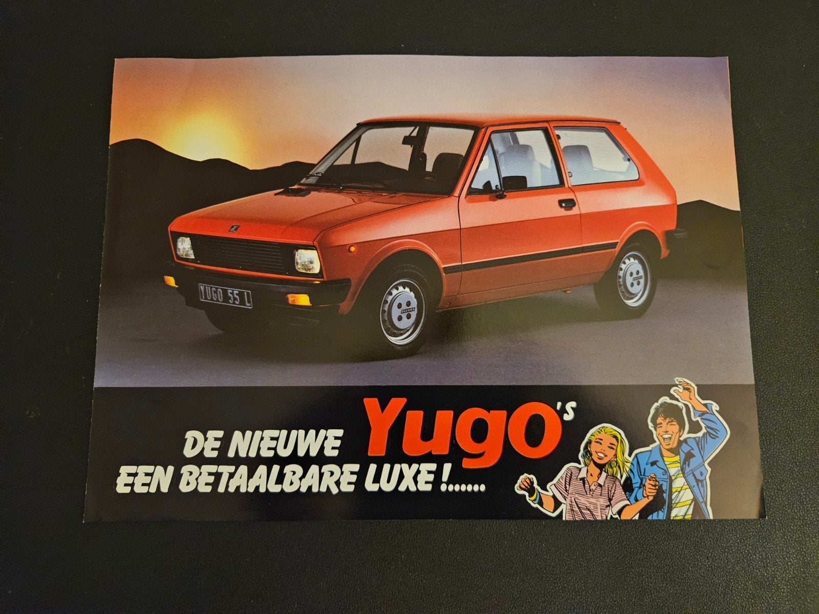 Brochure Yugo 1985, Ophalen of Verzenden, Zo goed als nieuw, Overige merken