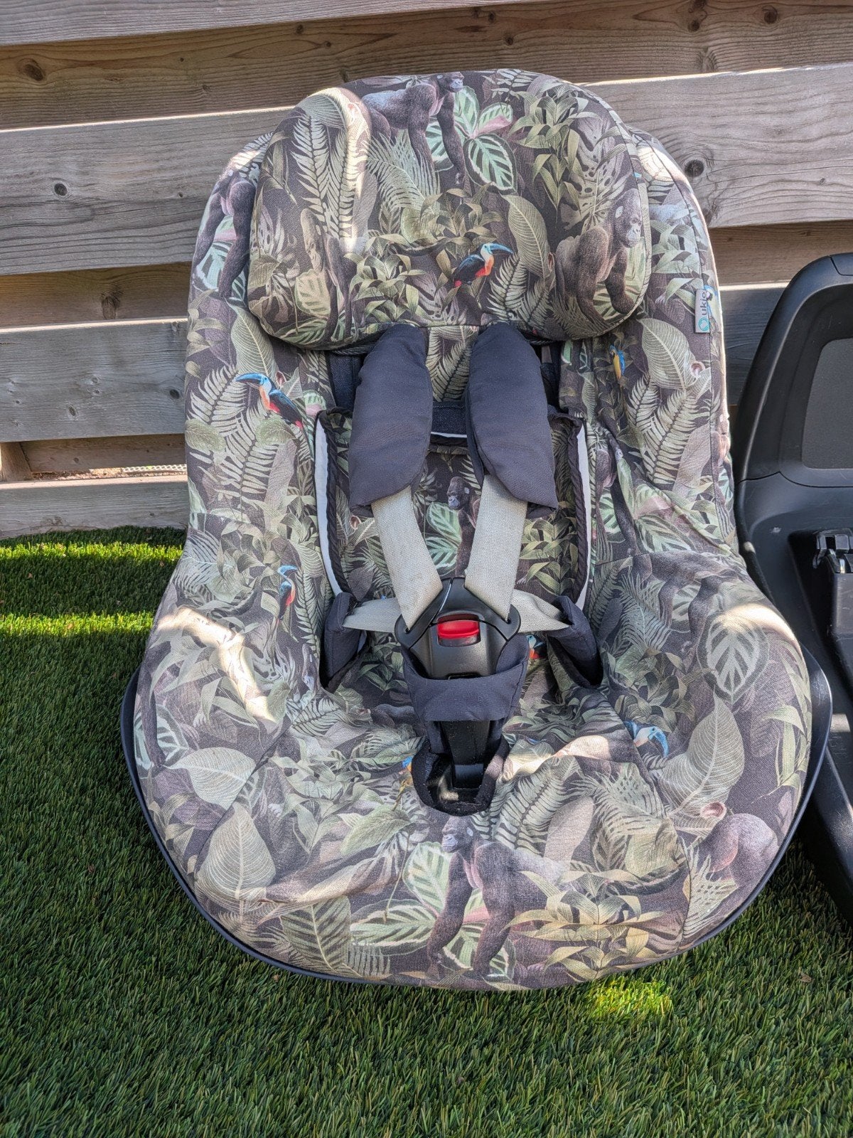 Maxi-Cosi autostoel met Isofix base - Jungle print, Ophalen, Gebruikt, 0 t/m 18 kg, Isofix