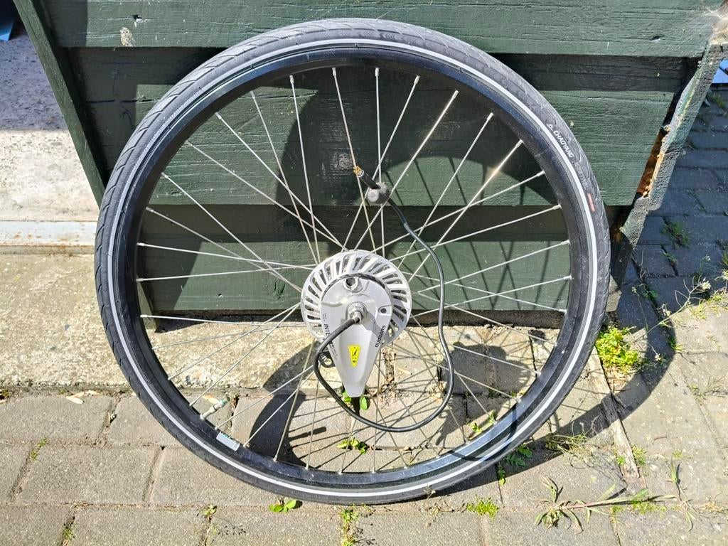 Accell/Shimano 250W E-bike Wiel 28 inch met Motor en Band, Fietsen en Brommers, Fietsonderdelen, Ophalen of Verzenden, Elektrische fiets