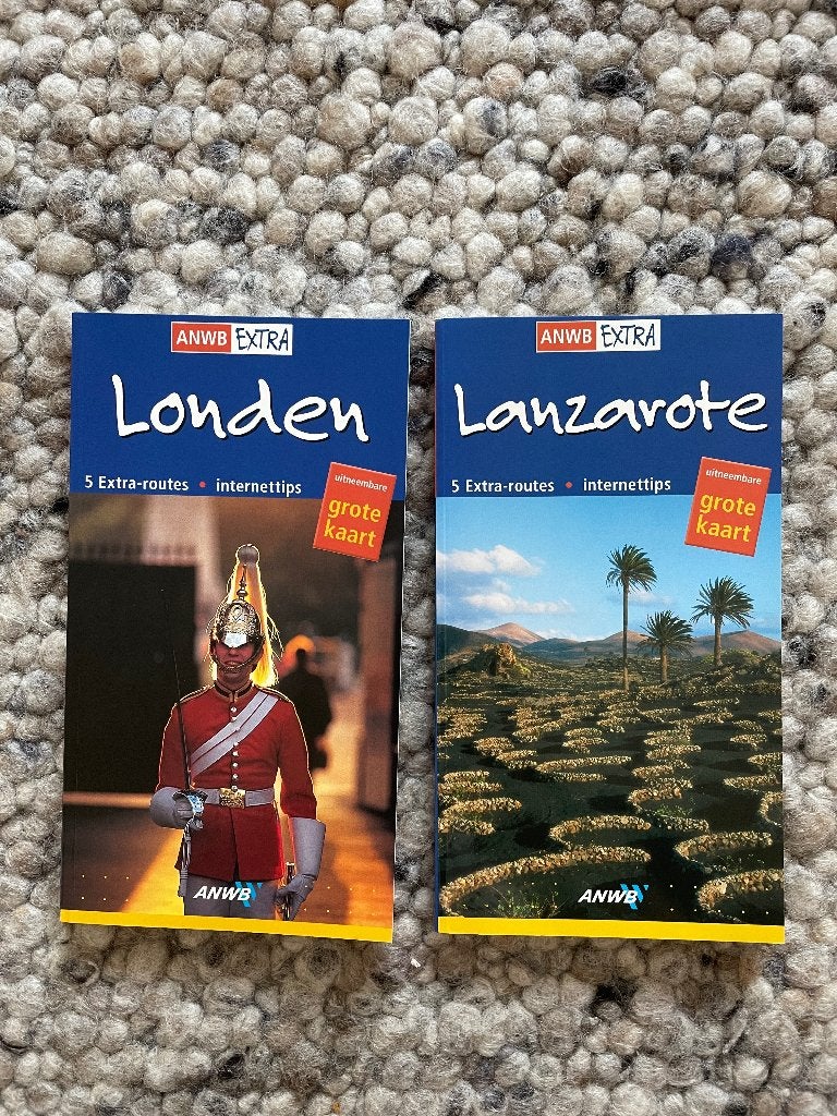 2 stuks ANWB reisgidsjes: Londen (2006) en Lanzarote (2005), ANWB, Europa, Ophalen of Verzenden, Zo goed als nieuw