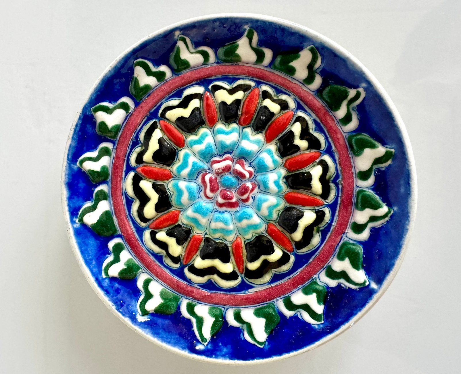 Vintage Turks Kütahya Wandbordje Keramiek (1996), Ophalen of Verzenden