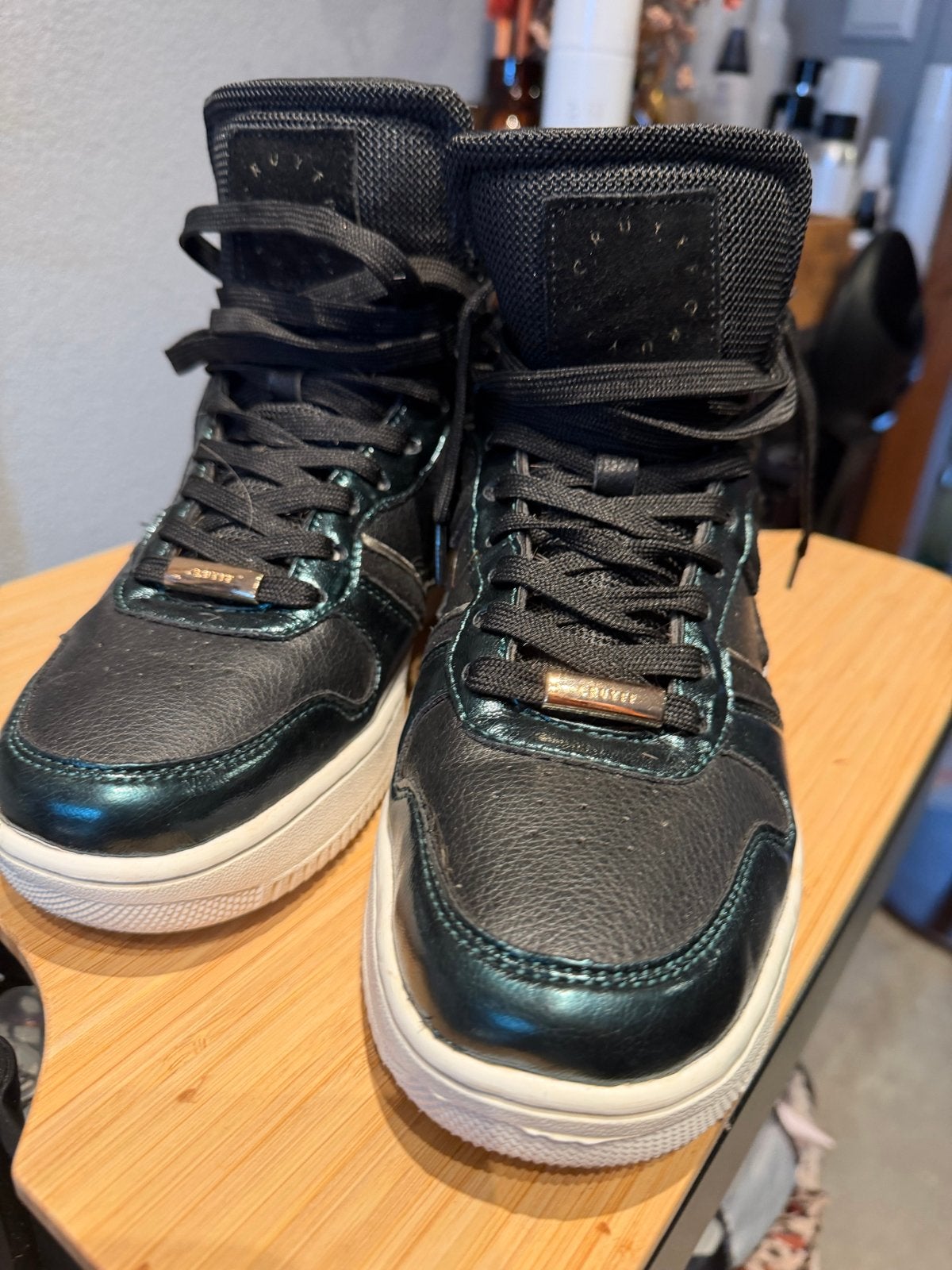 Cruyff gympen, zo goed als nieuw, maat 40 zwart/donkergroen, Ophalen of Verzenden, Zo goed als nieuw, Sneakers of Gympen