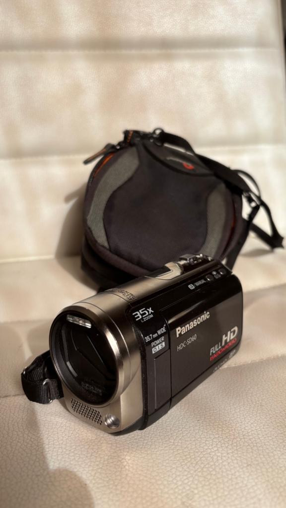 Panasonic Full HD camcorder HDC-SD60 compleet incl.  tas, Full HD, Panasonic, 20x of meer, Ophalen of Verzenden