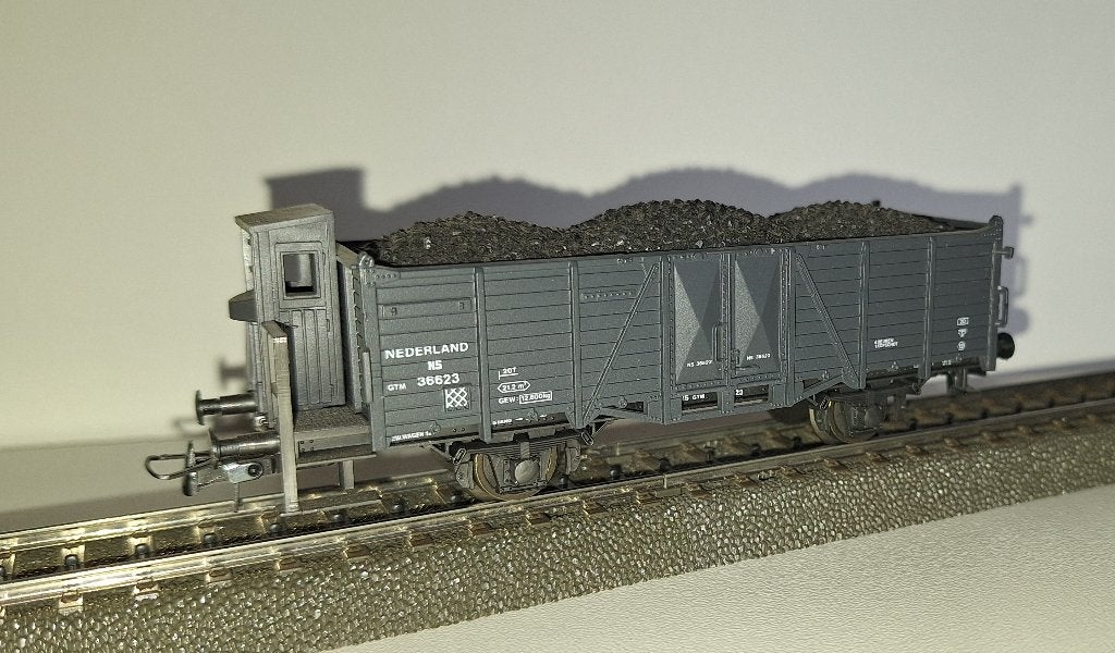 Roco H0 46279 - Open goederenwagen met remmershuis NS in ovp, Gelijkstroom, Ophalen of Verzenden, NS, Roco