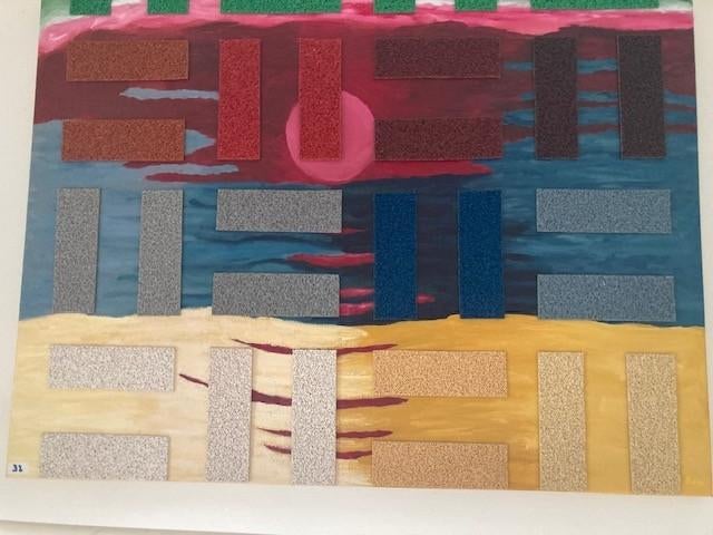 Schilderij, Ophalen of Verzenden, Zo goed als nieuw, Schilderij, 75 cm of meer