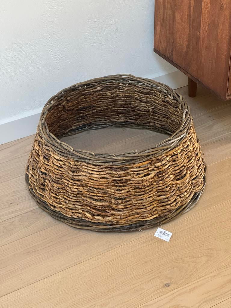 Rotan kerstboommand / boomrok NIEUW met prijskaartje, Diversen, Kerst, Ophalen, Nieuw