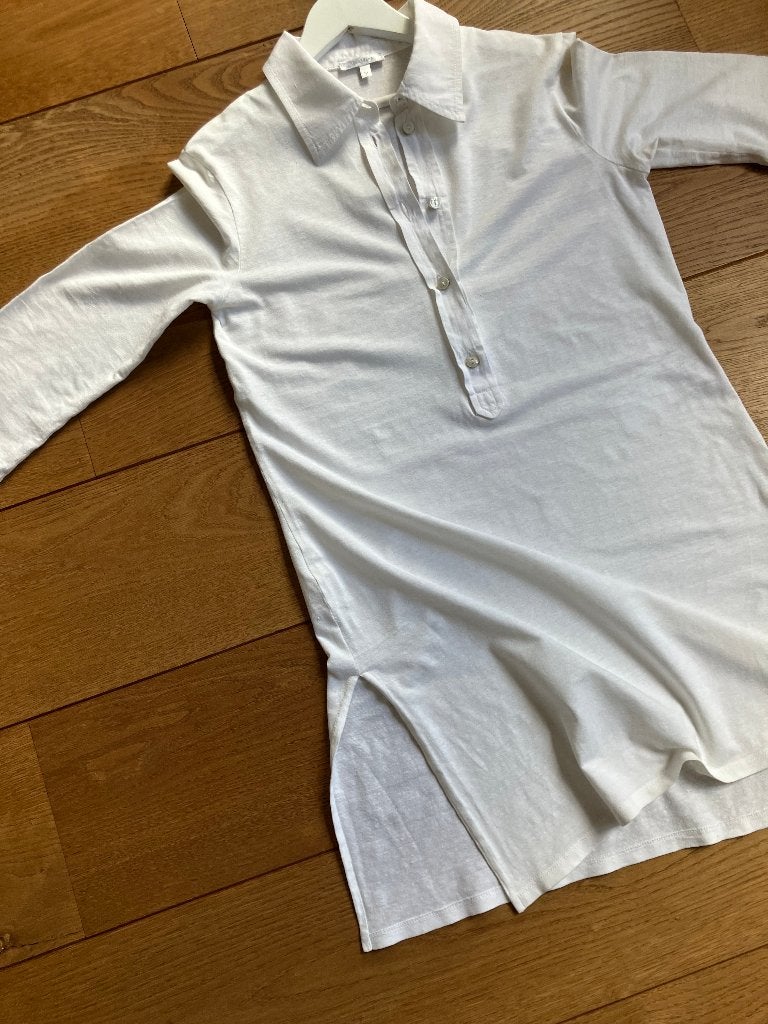 Elegante Max Mara tuniek / blouse z.g.a.n. Maat M, Maat 38/40 (M), Wit, Max Mara, Ophalen of Verzenden