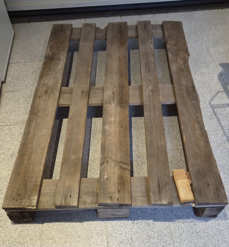 Pallet, Doe-het-zelf en Verbouw, Ophalen, Minder dan 25 mm, Zo goed als nieuw, Minder dan 200 cm