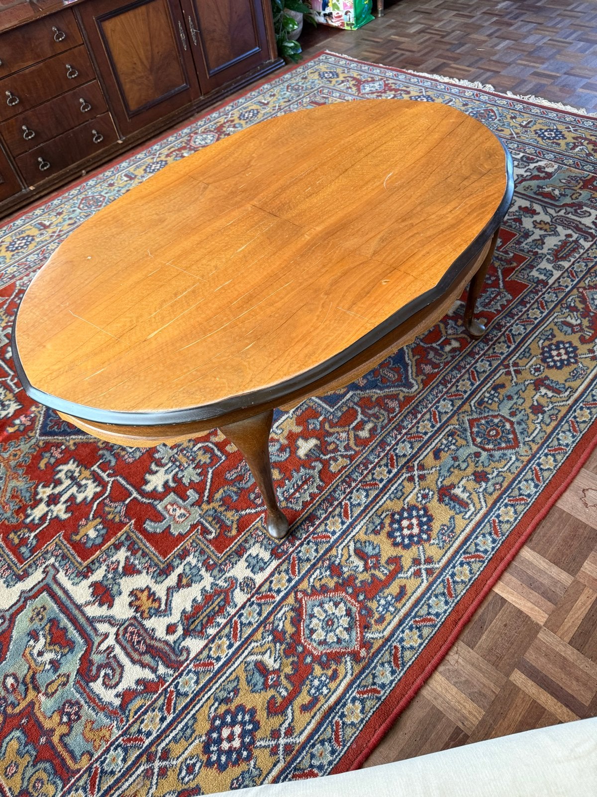 Antieke vintage salontafel - opknapper / restyle project, Ophalen