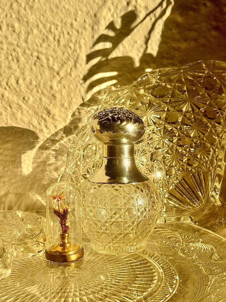 Vintage glazen Avon parfumflesje, Ophalen of Verzenden, Gebruikt, Parfumfles