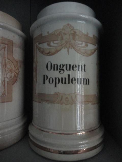 1 zeldzame PHARMACIEPOT / apothekerspot - ONGUENT POPULEUM, Ophalen of Verzenden