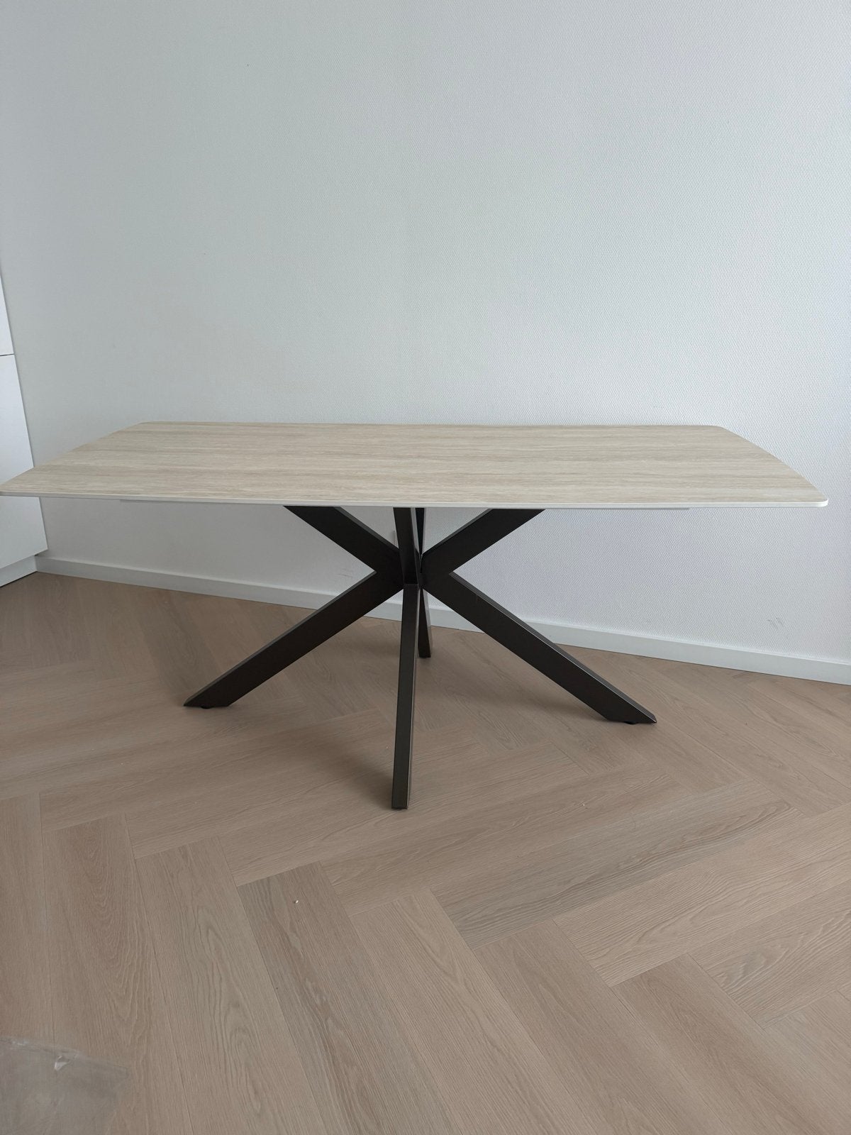 Nieuwe Keramische Eettafel & Salontafel met Bronze Poten, Huis en Inrichting, Tafels | Eettafels, Nieuw, Vier personen, Rechthoekig